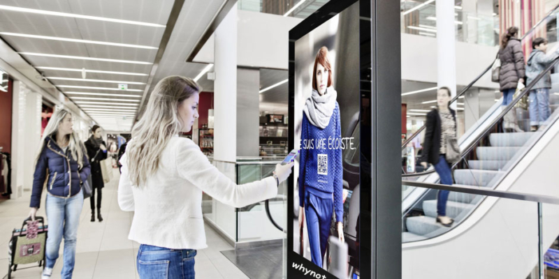 double sided ad player digital signage screen